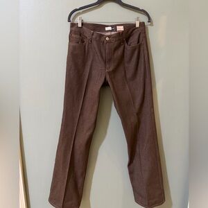GAP women brown trouser leg denim size 8 excellent condition all season